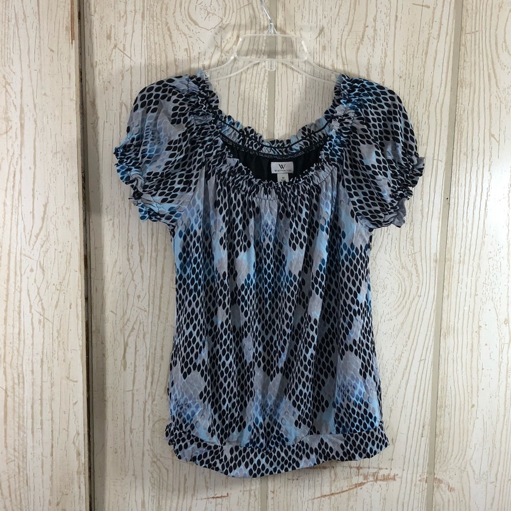 Worthington Banded Graphic Top Size M S18
